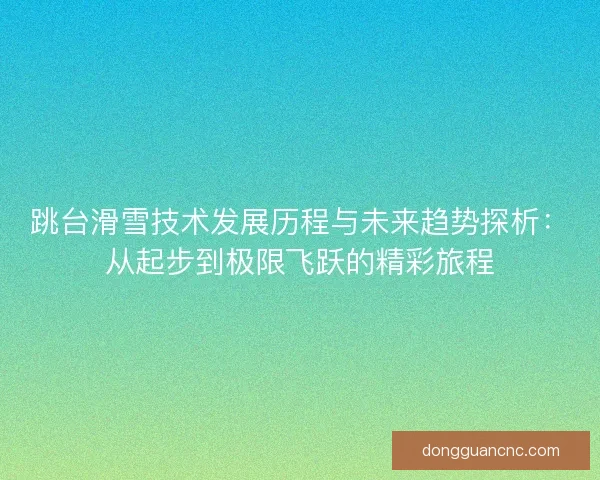 跳台滑雪技术发展历程与未来趋势探析：从起步到极限飞跃的精彩旅程