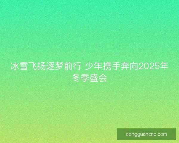冰雪飞扬逐梦前行 少年携手奔向2025年冬季盛会